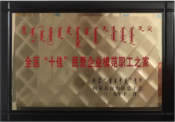 全區“十佳”民營(yíng)企業(yè)模范職工之家